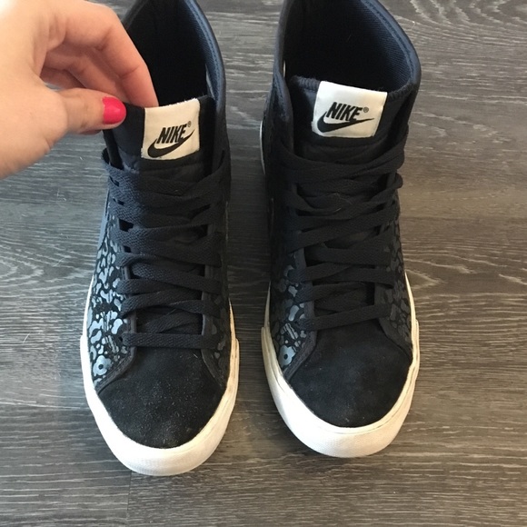 nike blazer black leopard